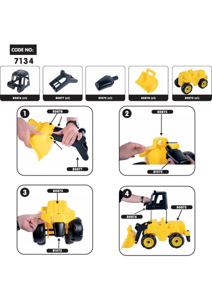 7134 Dev Dozer -Dolu Oyuncak modelleri