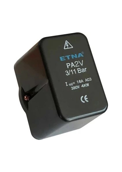 Etna Basınç Şalteri PA-2V 3bar - 11BAR 380V 1/2