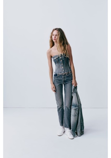 Allbucks Zara, Trf Orta Bel Straight Fit Düz Kesim Jean Pantolon ABZRA5069