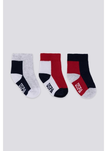 U.s. Polo Assn Erkek Bebek Çorap USB2202 Gri Melanj