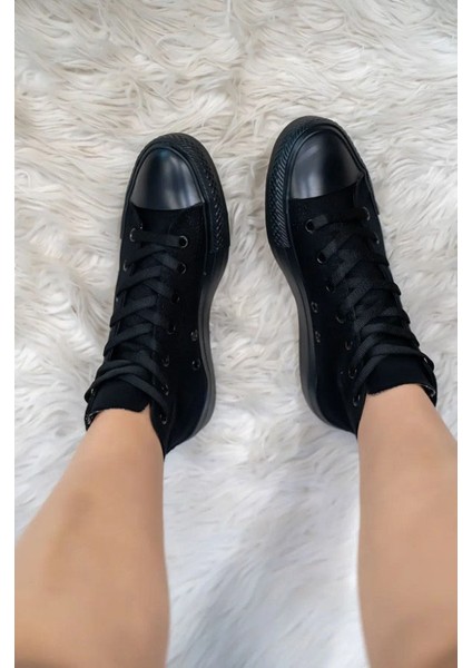 Unisex Boğazlı Model Keten Spor Ayakkabı Sneaker Cnvrse Model indirimleri