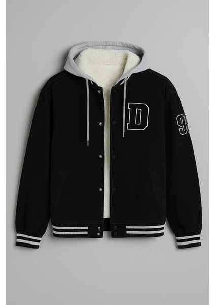 Erkek Oversize Kışlık Kalın Siyah Kot Kolej Mont modelleri