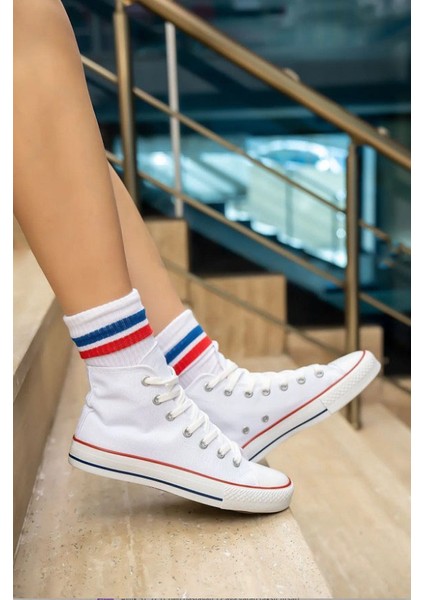 Unisex Boğazlı Model Keten Spor Ayakkabı Sneaker Cnvrse Model fiyatları