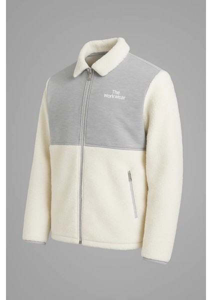 Erkek Basic Kışlık Kalın Gri Salaş Peluş Ceket indirimleri