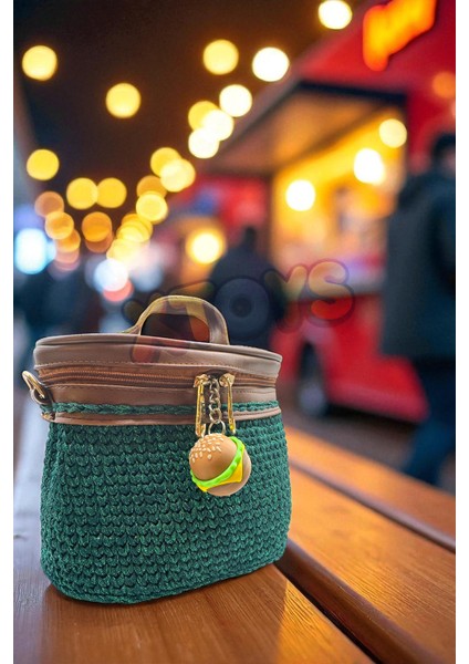 Clickburger Tıklanabilir Stres Giderici Hamburger Anahtarlık, Çanta Charmı ve Aksesuarı, Sevgiliye Hediye Konsept Oyuncak fırsatları