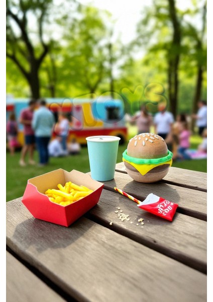 Clickburger Tıklanabilir Stres Giderici Hamburger Anahtarlık, Çanta Charmı ve Aksesuarı, Sevgiliye Hediye Konsept Oyuncak indirimleri