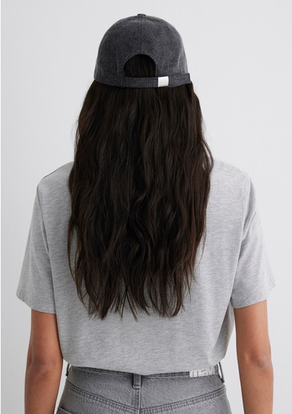 Kedi Işlemeli Antrasit Şapka 1913287-22864