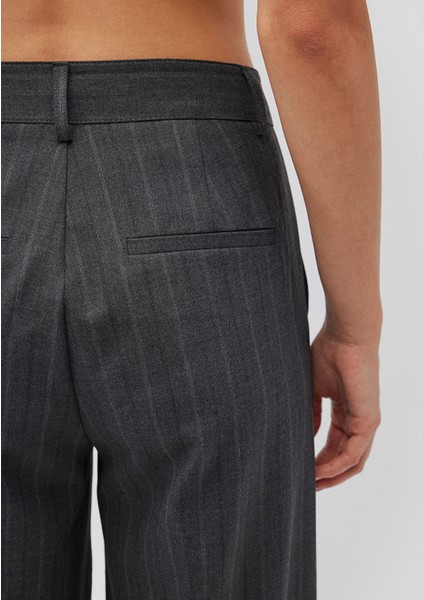 Çizgili Gri Pantolon 1010966-87977