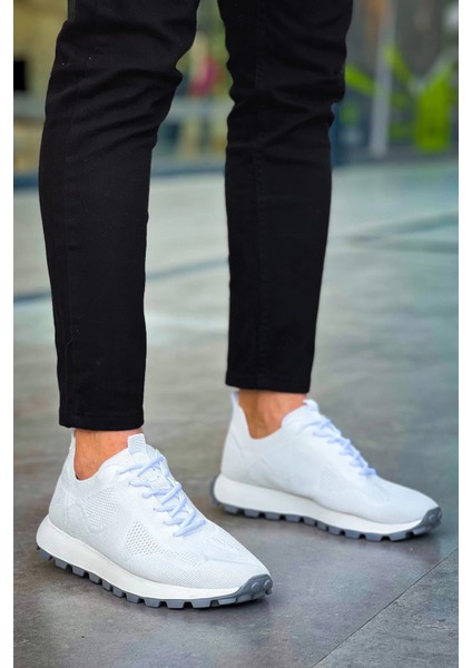 CH2409 - Triko Erkek Ayakkabı Beyaz fırsatları