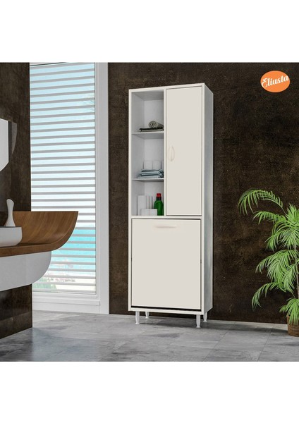 Sepetli Banyo Dolabı Mutfak Dolabı Kirli Çamaşır Dolabı Sepetli Oyuncak Dolabı