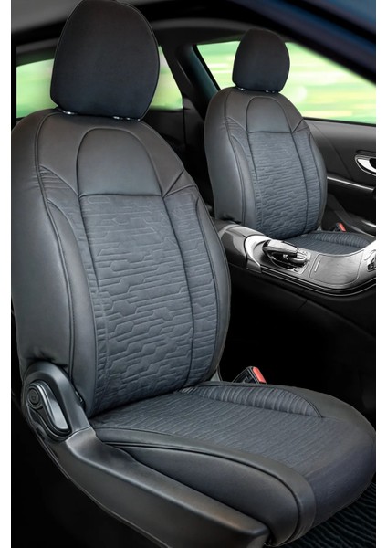 Kia Sorento 2002-2006 Uyumlu Oto Koltuk Kılıfı Deri, Kumaş Premium Siyah fiyatları