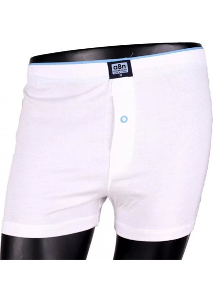 Erkek Penye Boxer Beyaz