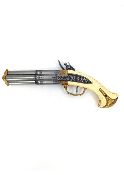 Denix 18. Yüzyıl Fransa 4 Namlulu Çakmaktaşlı Koleksiyonluk Metal Dekoratif Obje fiyatları