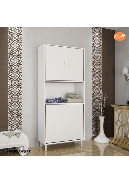 Kirli Çamaşır Dolabı Kirli Çamaşır Sepetli Banyo Dolabı Mutfak Dolabı Raflı Kapaklı modelleri