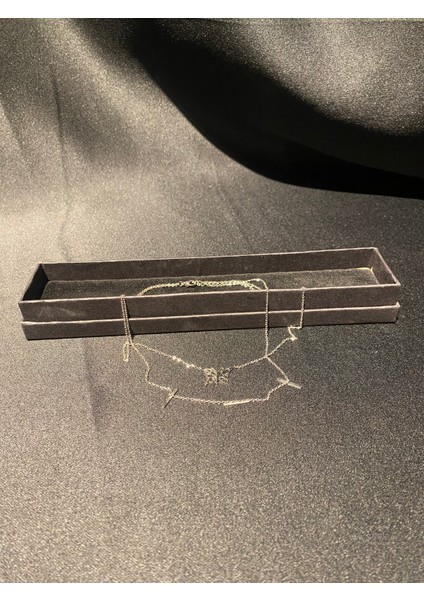 Butterfly Çift Halka Kadın Çelik Kolye fiyatları