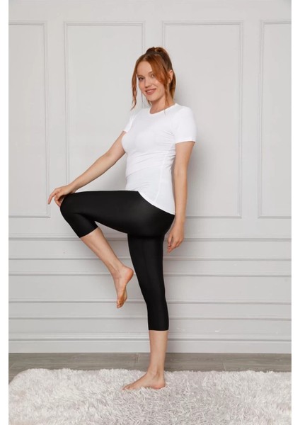 Microfiber Kapri Tayt Siyah modelleri