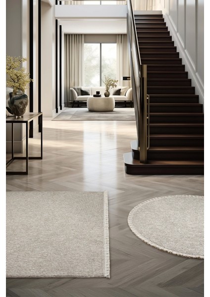Bej Oval Dokuma Halı Salon Oturma Odası Yatak Odası Koridor Yolluk Halısı Bej Oval modelleri