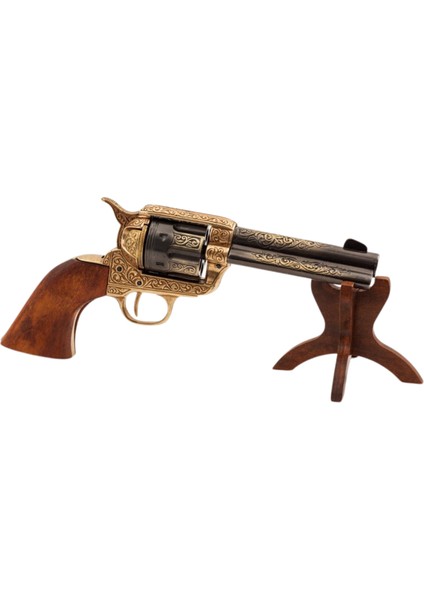 Denix Işlemeli Eskitme Peacemaker Gold Siyah Koleksiyonluk Dekoratif Obje - Usa 1873 fiyatları