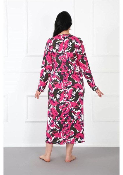 Büyük Beden Anne Gecelik Fuşya modelleri