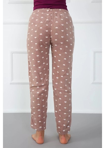 Bayan Welsoft Polar Tek Alt Pijama Kahve fırsatları