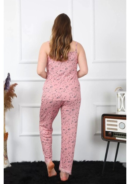 Kadın Büyük Beden Somon Ip Askılı Pijama Takım indirimleri