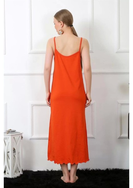 Kadın Ip Askılı Turuncu Uzun Gecelik fırsatları