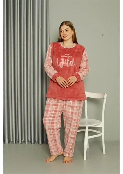 Polar Kadın Büyük Beden Pudra Pijama Takımı fiyatları