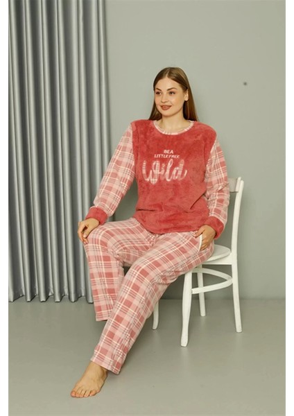Polar Kadın Büyük Beden Pudra Pijama Takımı indirimleri