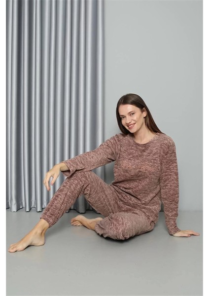 Polar Kadın Pijama Takımı Sütlü Kahve