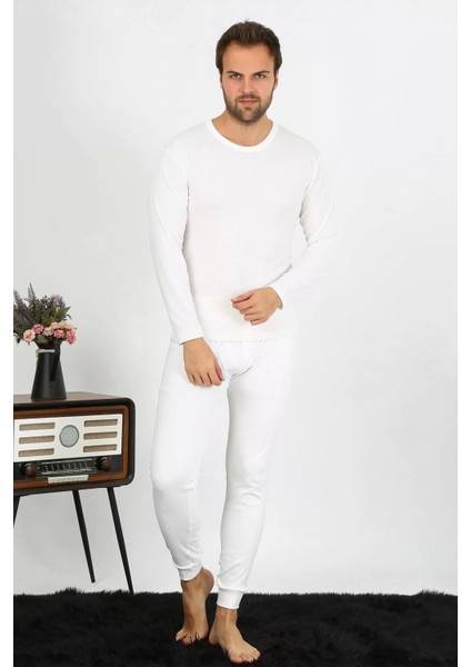 Erkek Pamuk Ekru Içlik Takım