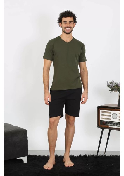 Erkek Penye Haki 3'lü Pijama Takımı modelleri