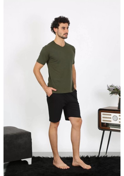 Erkek Penye Haki 3'lü Pijama Takımı indirimleri