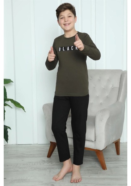 Erkek Çocuk Penye Pijama Takım Haki fiyatları
