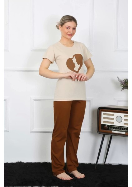 Kısa Kol Penye Pijama Takımı