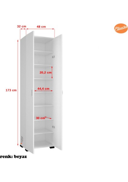 Çok Amaçlı Dolap Mutfak Dolabı Banyo Dolabı Çocuk Odası Dolabı 8 Raflı Dolap Kapaklı modelleri