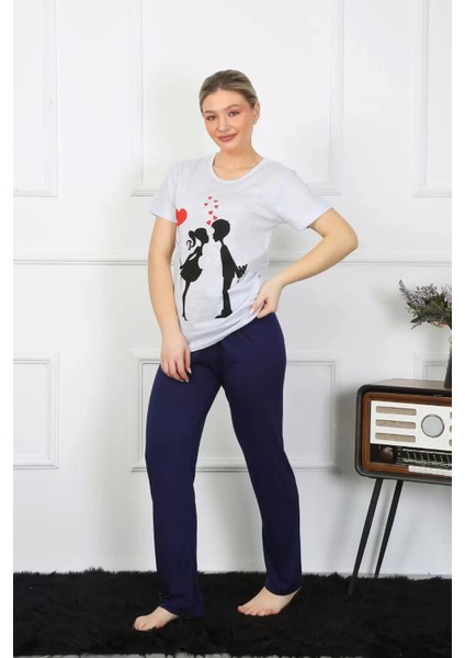 Kadın Kısa Kol Penye Pijama Takımı modelleri