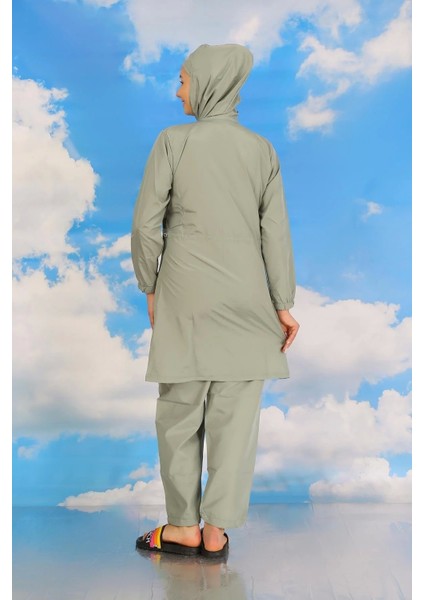 Kadın Tam Tesettür Mayo Su Yeşili indirimleri