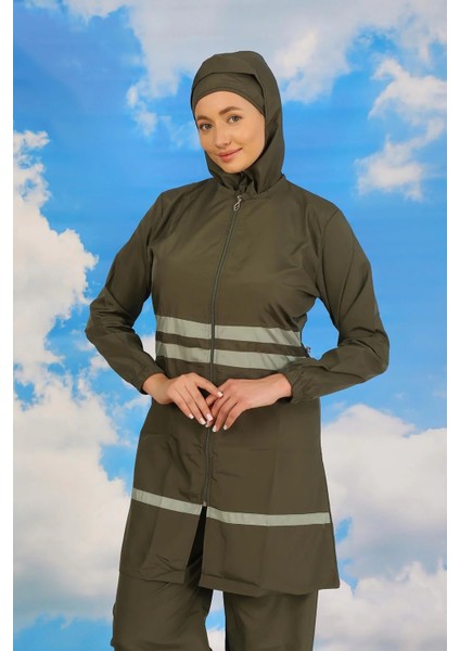 Kadın Tam Tesettür Mayo Haki fiyatları