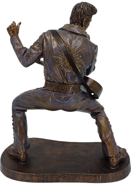 Elvis Presley Bronz Kaplama Koleksiyonluk Dekoratif Biblo | Müzik Dekoratif Obje | Müzik Hediyeleri indirimleri