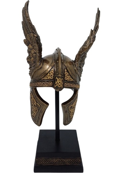 Iskandinav Mitolojisi Tanrı Odin'in Miğferi Dekoratif Koleksiyonluk Biblo | Dekoratif Masa Objeleri