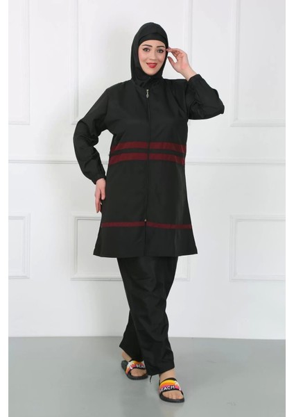 Büyük Beden Tesettür Mayo Siyah indirimleri
