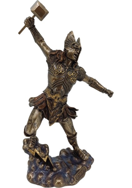 Iskandinav Mitolojik Tanrı Thor Koleksiyonluk Dekoratif Biblo | Mitolojik Dekoratif Obje fiyatları