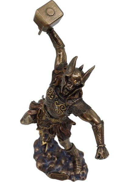 Iskandinav Mitolojik Tanrı Thor Koleksiyonluk Dekoratif Biblo | Mitolojik Dekoratif Obje modelleri