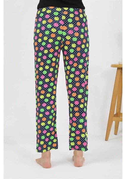 Kadın Penye Smile Desenli Tek Alt Pijama indirimleri