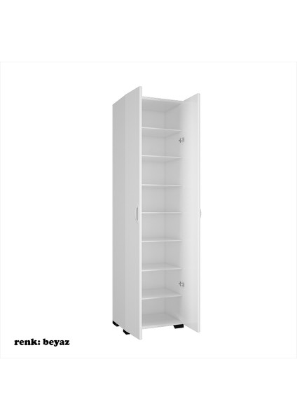 Ofis Dolabı Sekiz Raflı Cok Amaclı Dolap Mutfak Dolabı Banyo Dolabı