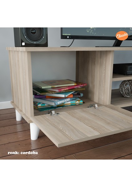 Tv Unıtesi Tv Sehpası Raflı ve 2 Kapaklı Televizyon Sehpası fırsatları