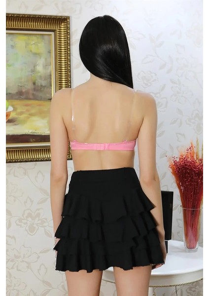 Kadın Destekli Balenli Önden Açılır Dekolteli Sütyen Pembe fırsatları