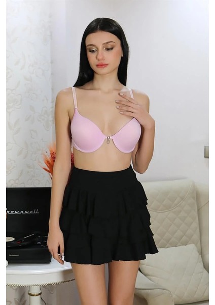 Kadın Destekli Balenli Taş Detaylı Sütyen Lila fiyatları