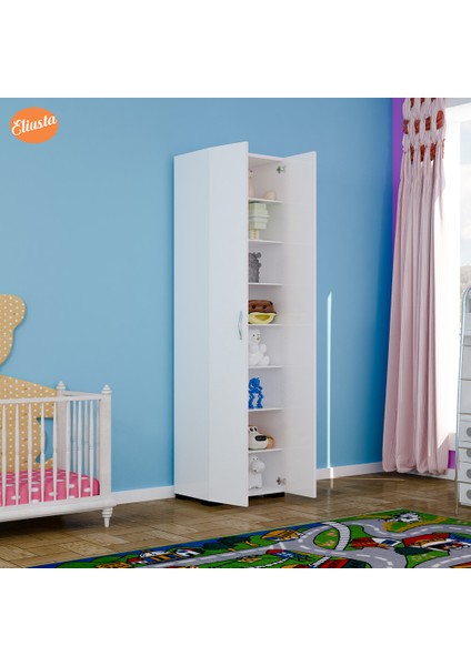 8 Raflı Çok Amaçlı Dolap Banyo Mutfak Ofis Dolabı