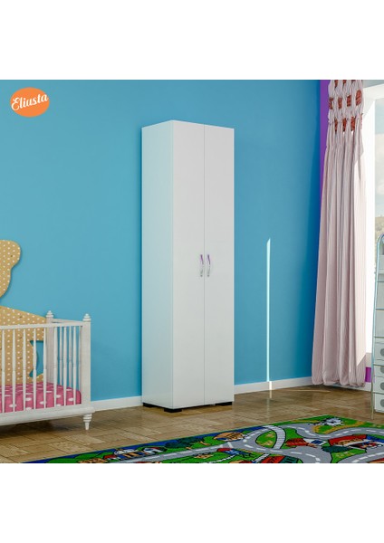 8 Raflı Çok Amaçlı Dolap Banyo Mutfak Ofis Dolabı